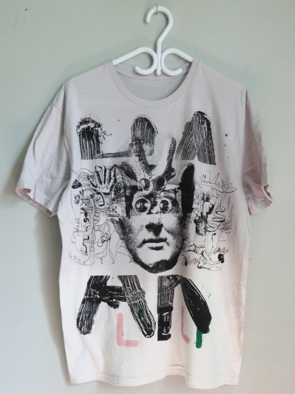 T-shirt featuring layered silkscreen printing